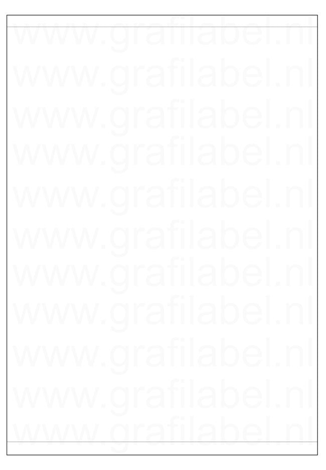 Wit A4 etiket / Laservel 210x280mm - 1 per vel extra permanent (doos à 500 vel)