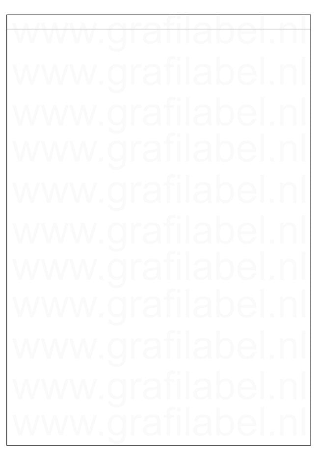 Poly-Ethyleen A4 etiket / Laservel Wit mat - 210x287mm - 1 per vel - extra permanent (doos à 300 vel)