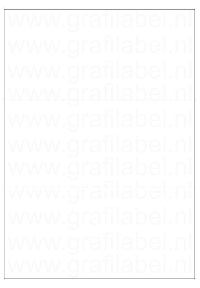 Verzendetiket / Pakketlabel 210x99mm - 3 labels per vel - doos à 600 vel