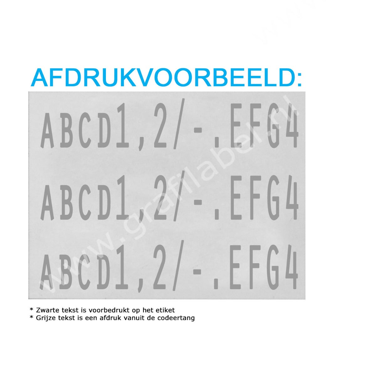 Codeertang Blitz 3-regelig voor 37x28mm etiket (W-model)
