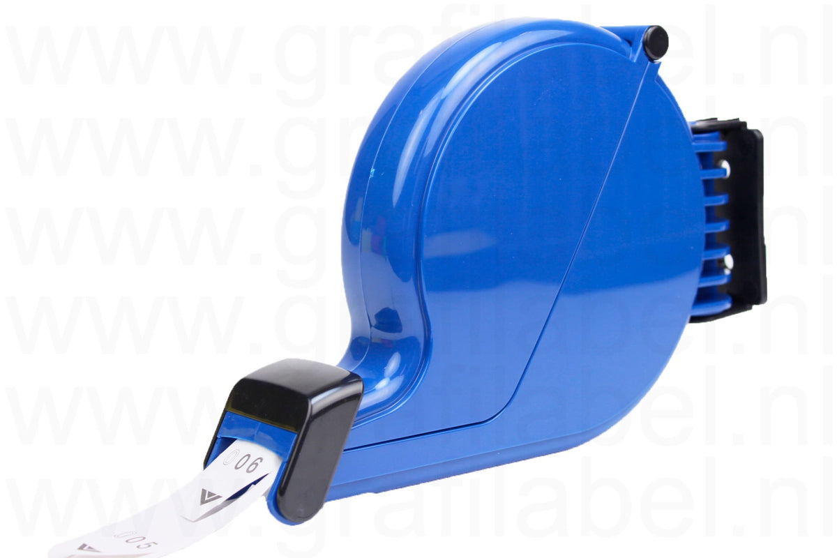 Volgnummer dispenser blauw