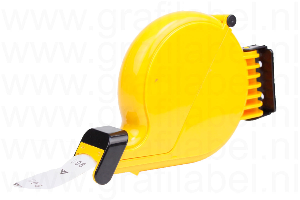 Volgnummer dispenser geel