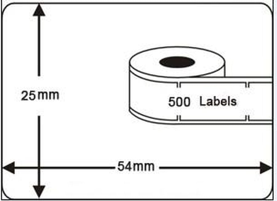 Dymo compatible label 54x25mm - 11352