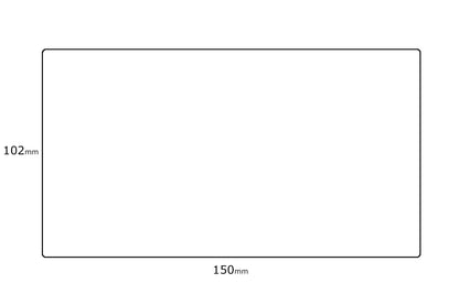 Verzendetiket / Pakketlabel 102x150mm - 300 labels per rol