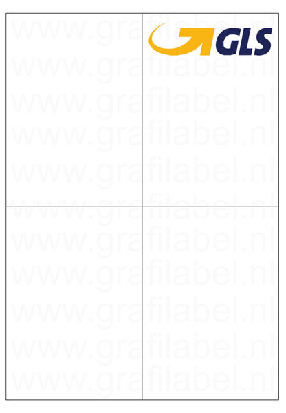 Verzendetiket / Pakketlabel GLS 105x148,5mm - 4 labels per vel - doos à 600 vel