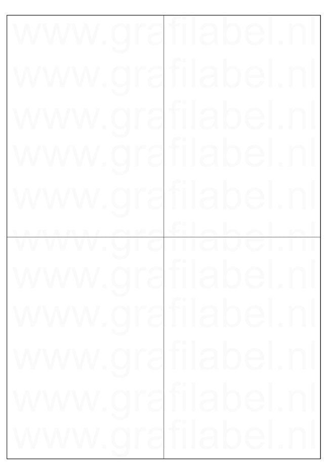 Verzendetiket / Pakketlabel 105x148,5mm - 4 labels per vel - doos à 600 vel