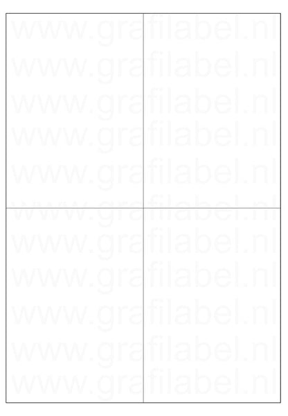 Verzendetiket / Pakketlabel 105x148,5mm - 4 labels per vel - doos à 600 vel