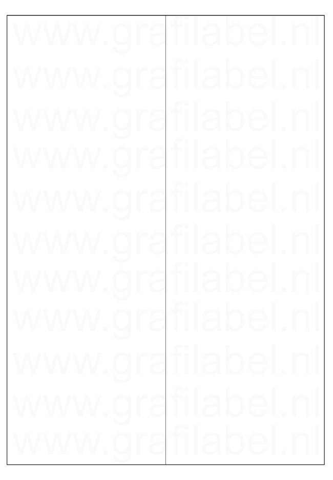 Wit A4 etiket / Laservel 105x297mm - 2 per vel extra permanent (doos à 500 vel)