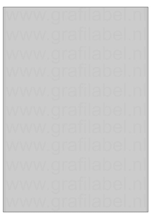 Polyester A4 etiket / Laservel Aluminium zilver mat - 205x297mm - 1 per vel - permanent (doos à 200 vel)