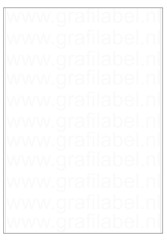 Polyester A4 etiket / Laservel Wit mat - 205x297mm - 1 per vel - extra permanent (doos à 200 vel)