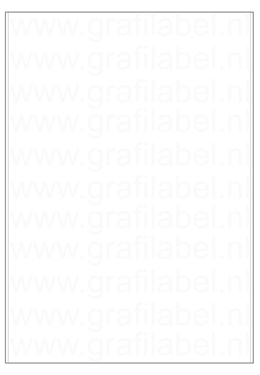 Polyester A4 etiket / Laservel Wit mat - 205x297mm - 1 per vel - extra permanent (doos à 200 vel)