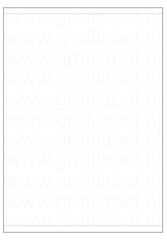 Wit A4 etiket / Laservel 210x280mm - 1 per vel permanent (doos à 1.000 vel)
