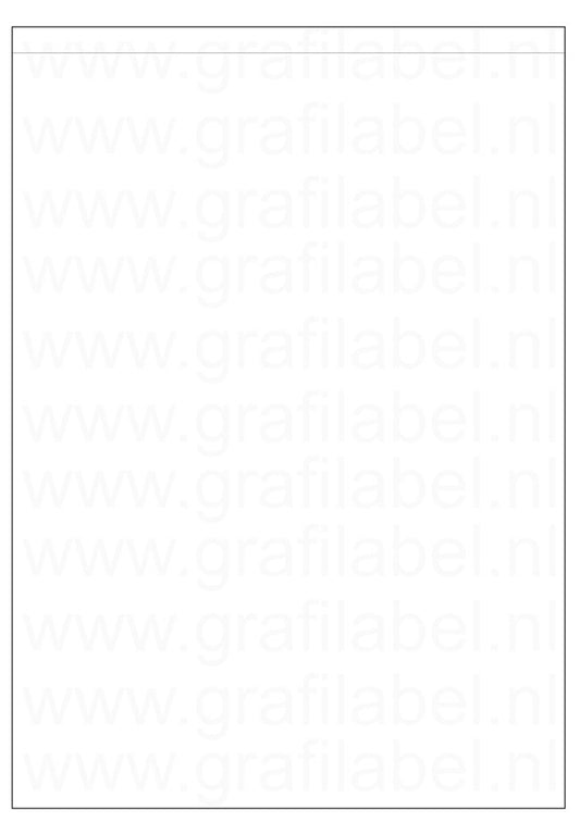 Poly-Ethyleen (HDPE) A4 etiket / Laservel - Wit mat - 210x287mm - 1 per vel - extra permanent - (doos à 300 vel)