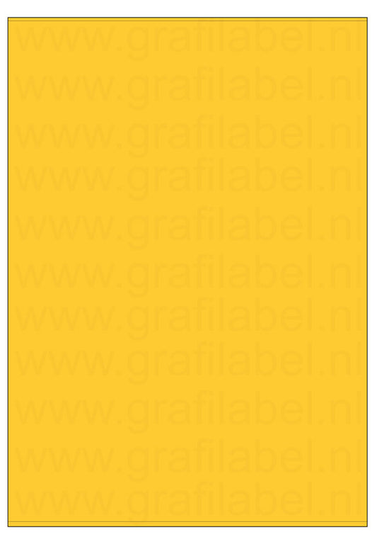 Geel A4 etiket / Laservel 210x292mm - 1 per vel permanent (doos à 200 vel)