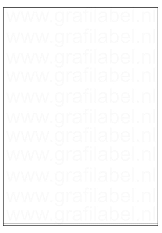 Wit A4 etiket / Laservel 210x292mm - 1 per vel permanent (doos à 1.000 vel)