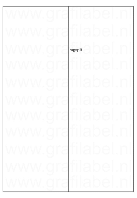 Wit A4 etiket / Laservel 210x297mm - 1 per vel permanent (doos à 1.000 vel)