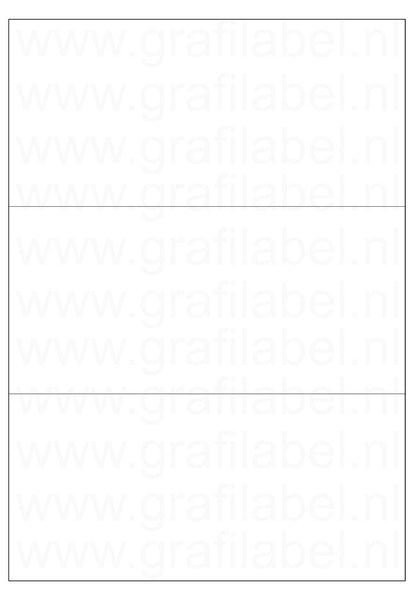 Verzendetiket / Pakketlabel 210x99mm - 3 labels per vel - doos à 600 vel