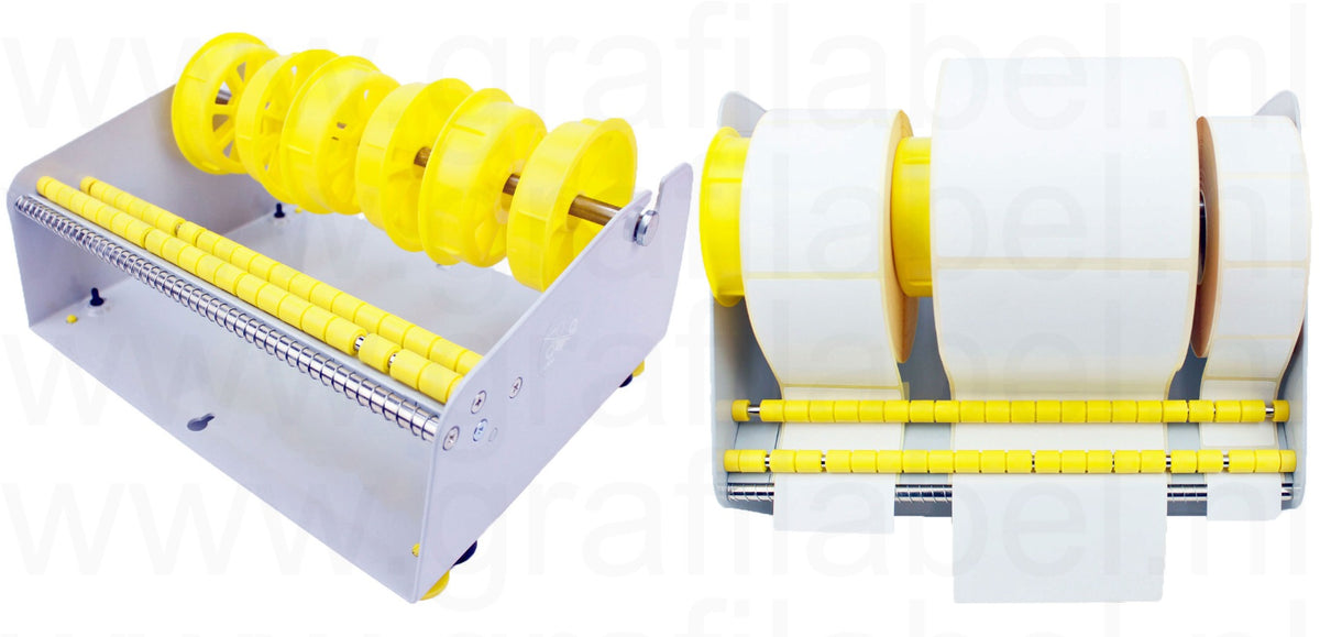 Etiketten wanddispenser (ook voor toonbank) 265mm breed