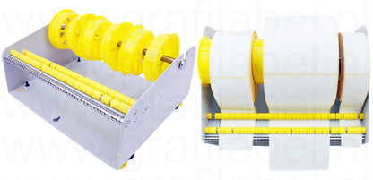 Etiketten wanddispenser (ook voor toonbank) 265mm breed