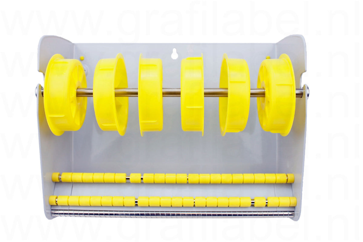 Etiketten wanddispenser (ook voor toonbank) 265mm breed