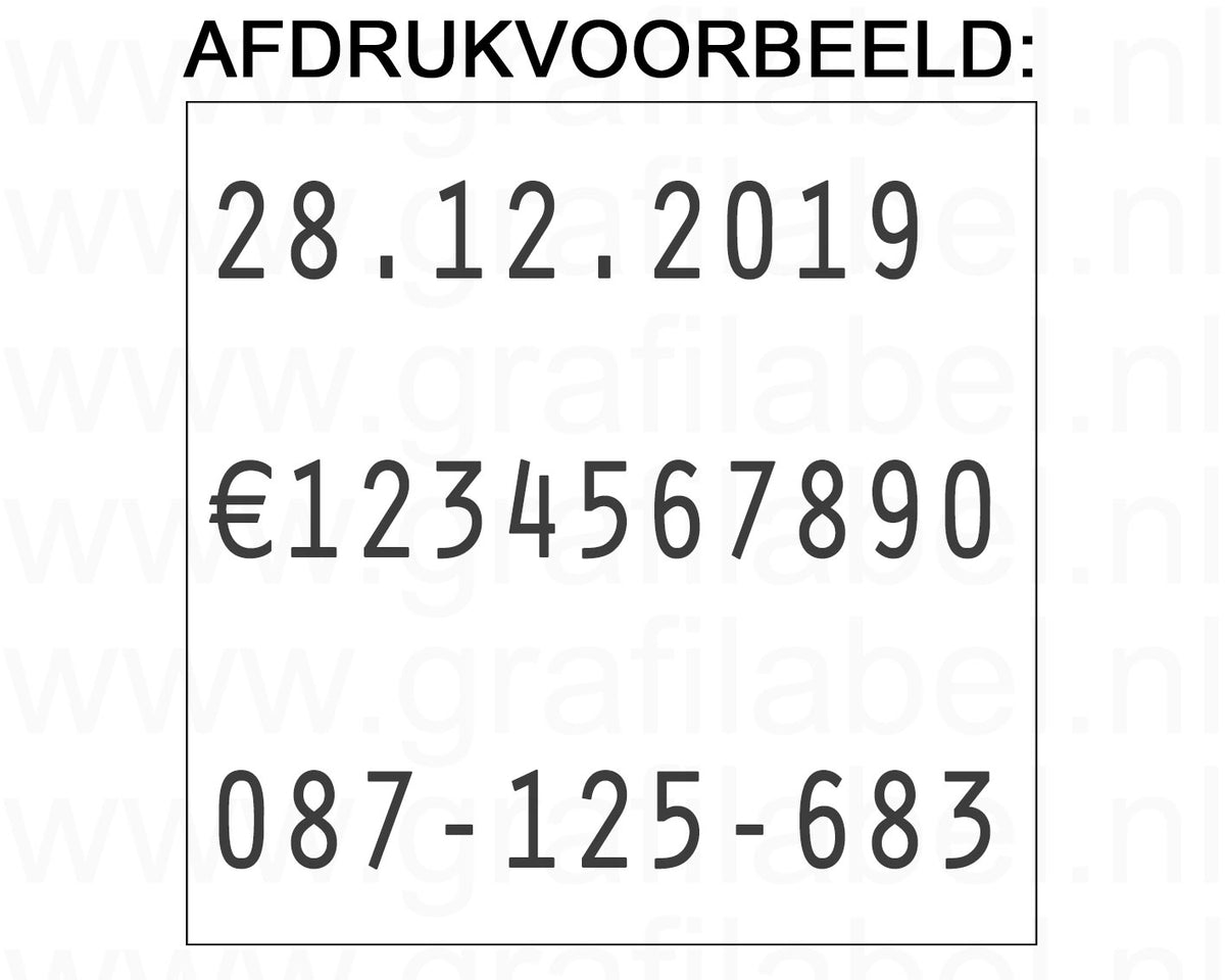 Codeertang Blitz 3-regelig voor 29x28mm etiket (T-model) 