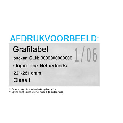 Codeertang Blitz 1-regelig voor 37x19mm etiket (X-model) 