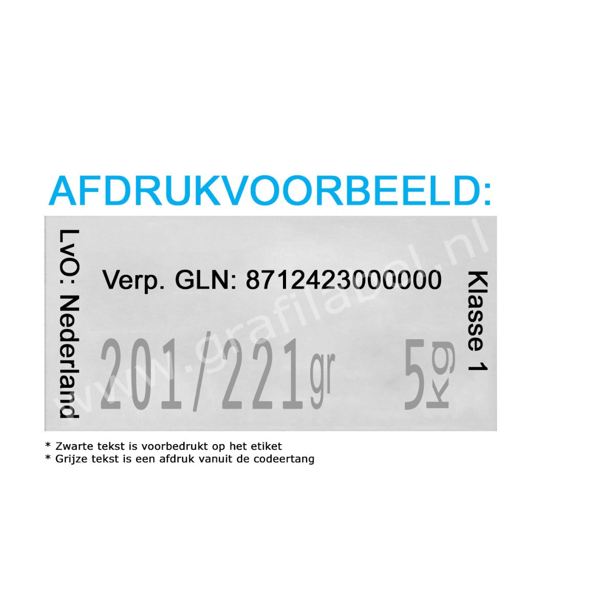 Codeertang Blitz 1-regelig voor 37x19mm etiket (X-model) 