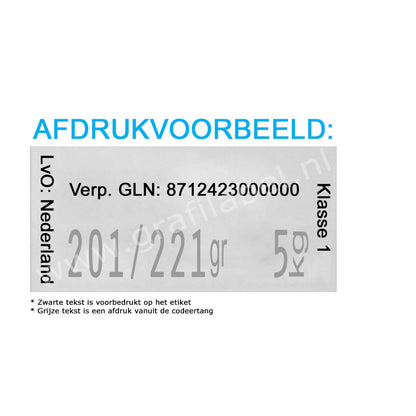 Codeertang Blitz 1-regelig voor 37x19mm etiket (X-model) 