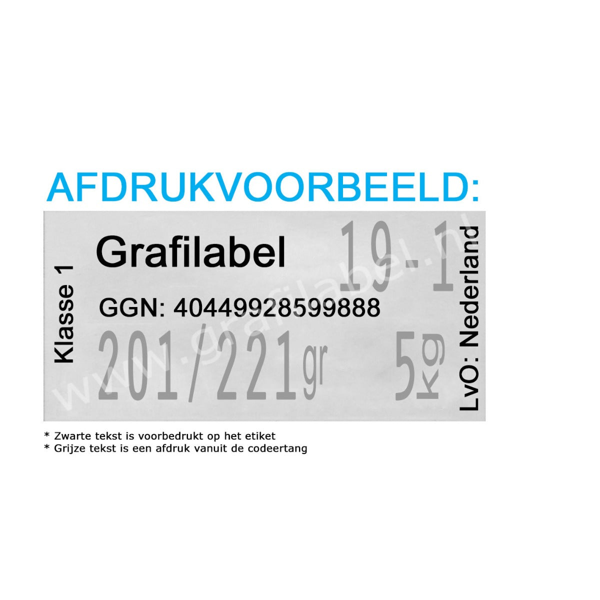 Codeertang EVO 2-regelig voor 37x19mm etiket (X-model) 