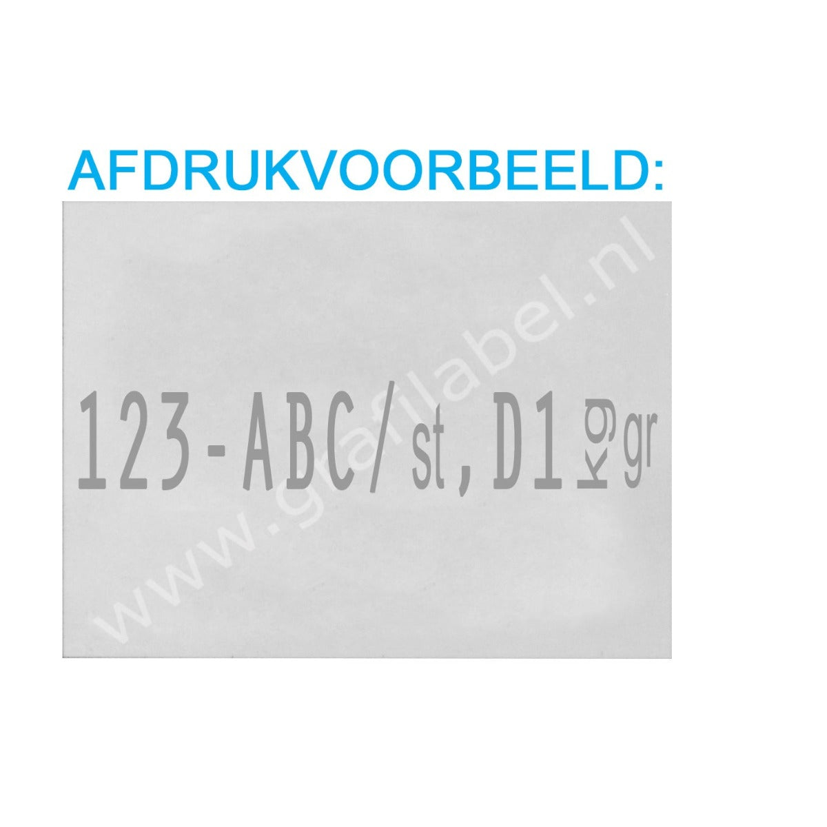 Codeertang EVO 1-regelig voor 37x28mm etiket (W-model) 