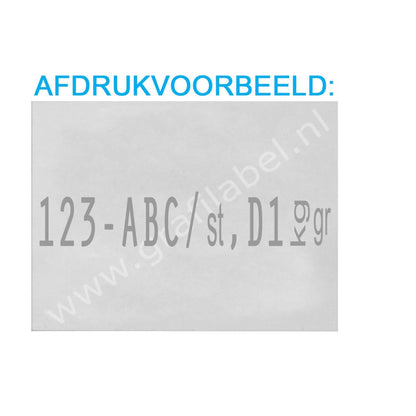 Codeertang EVO 1-regelig voor 37x28mm etiket (W-model) 