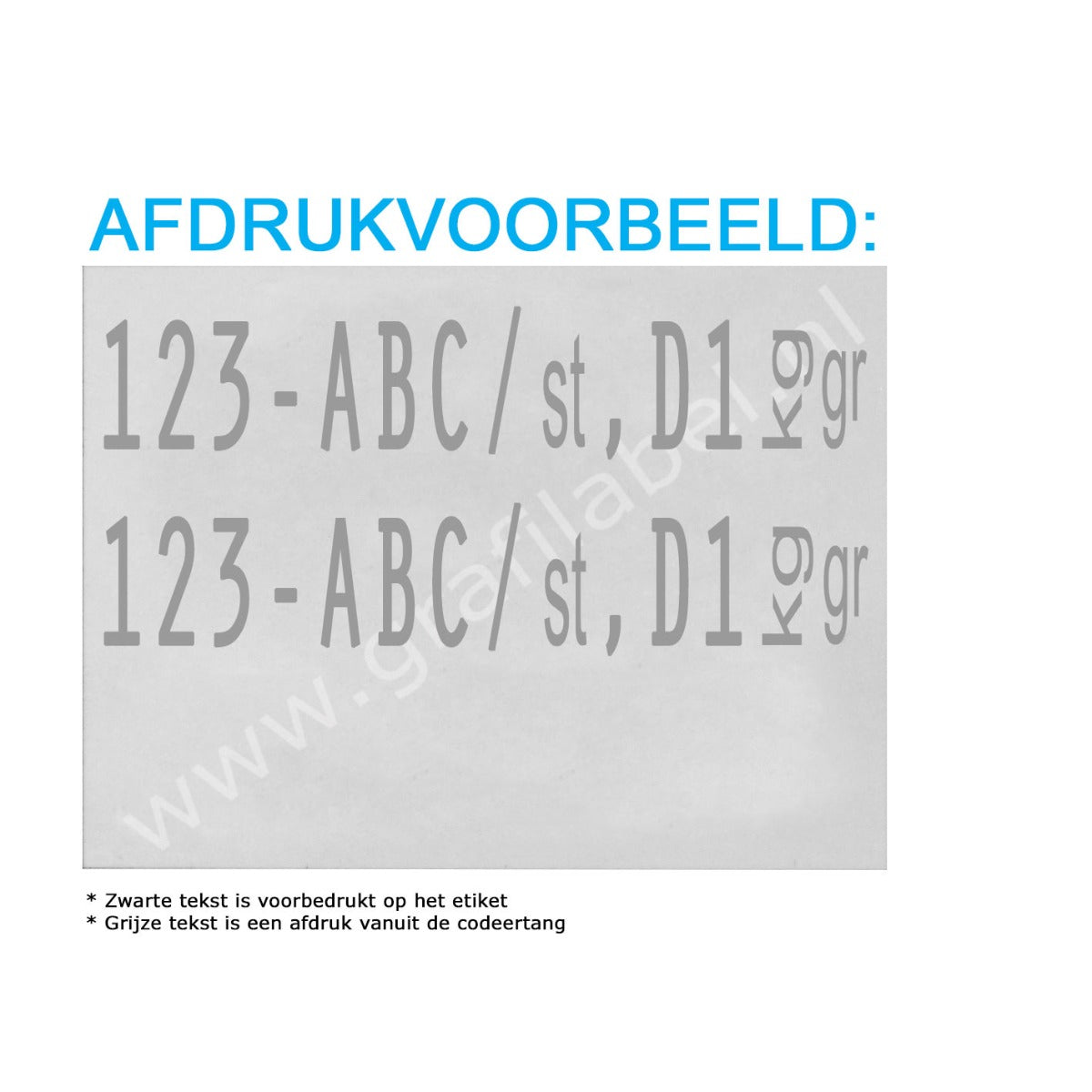 Codeertang Blitz 2-regelig voor 37x28mm etiket (W-model) 