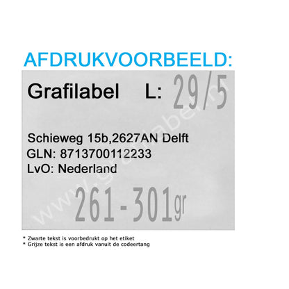 Codeertang EVO 2-regelig voor 37x28mm etiket (W-model) 