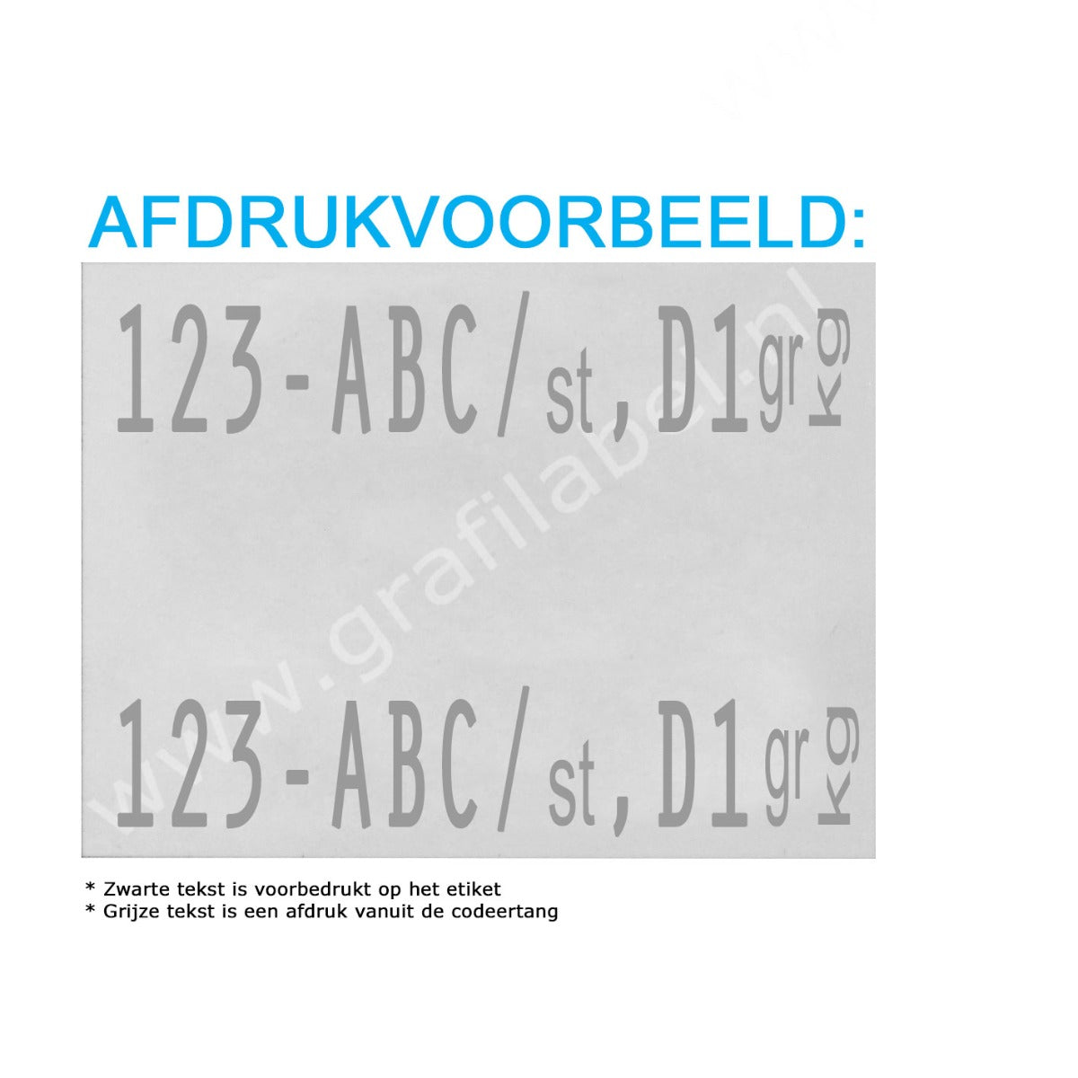 Codeertang EVO 2-regelig voor 37x28mm etiket (W-model) 