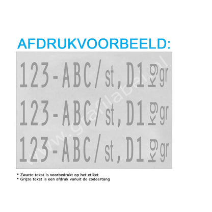 Codeertang EVO 3-regelig voor 37x28mm etiket (W-model) 