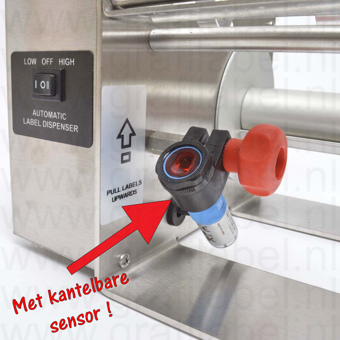 Elektrische etiketten dispenser (tafelmodel) AP115 
