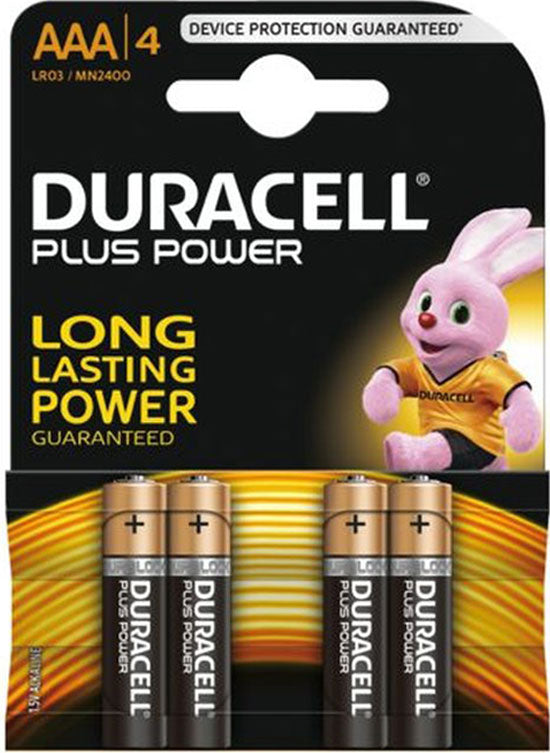 Batterij Duracell Plus Power AAA (LR03) 4-pack - MN2400KC/4