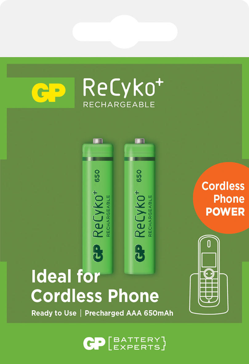 Batterij oplaadbaar GP AAA NiMh 650 mAh 2-pack