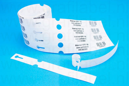 Wit Sleufetiket / Plantenlabel HDPE150 - 20 x 2,5cm (4 baans)