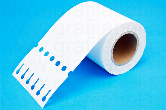 Wit Sleufetiket / Plantenlabel HDPE150 - 20 x 1,7cm (6 baans)