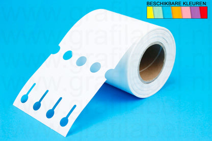 Gekleurd Sleufetiket / Plantenlabel HDPE200 - 20 x 2,5cm (4 baans)