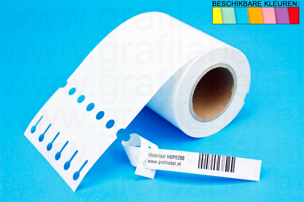 Gekleurd Sleufetiket / Plantenlabel HDPE200 - 20 x 1,7cm (6 baans)