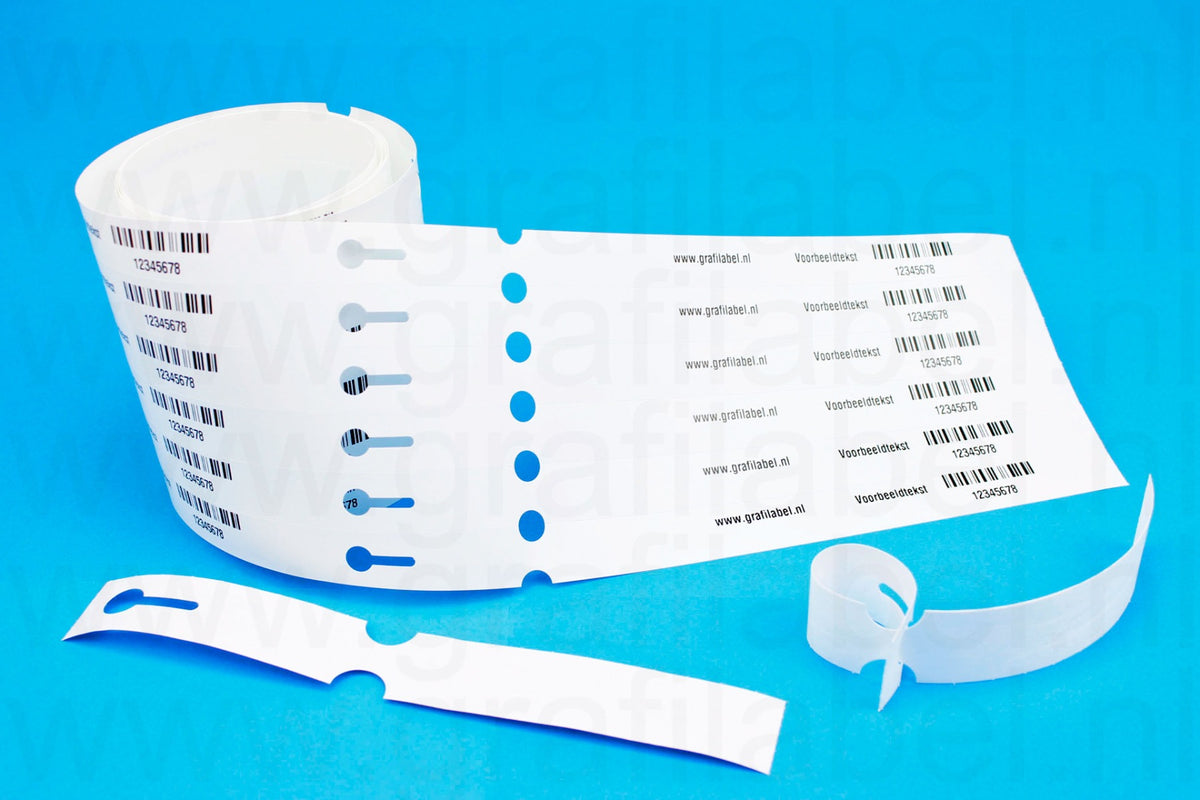 Wit Sleufetiket / Plantenlabel Tyvek - 20 x 1,7cm (6 baans)