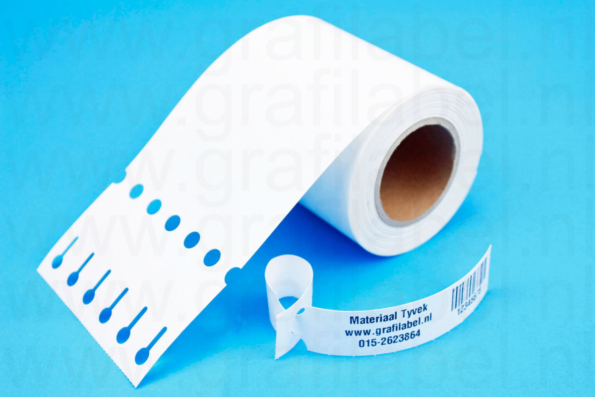 Wit Sleufetiket / Plantenlabel Tyvek - 20 x 1,7cm (6 baans)