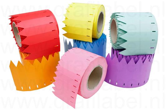 Gekleurd Steeketiket / Plantenlabel PVC350µ - 12 x 2,5cm 
