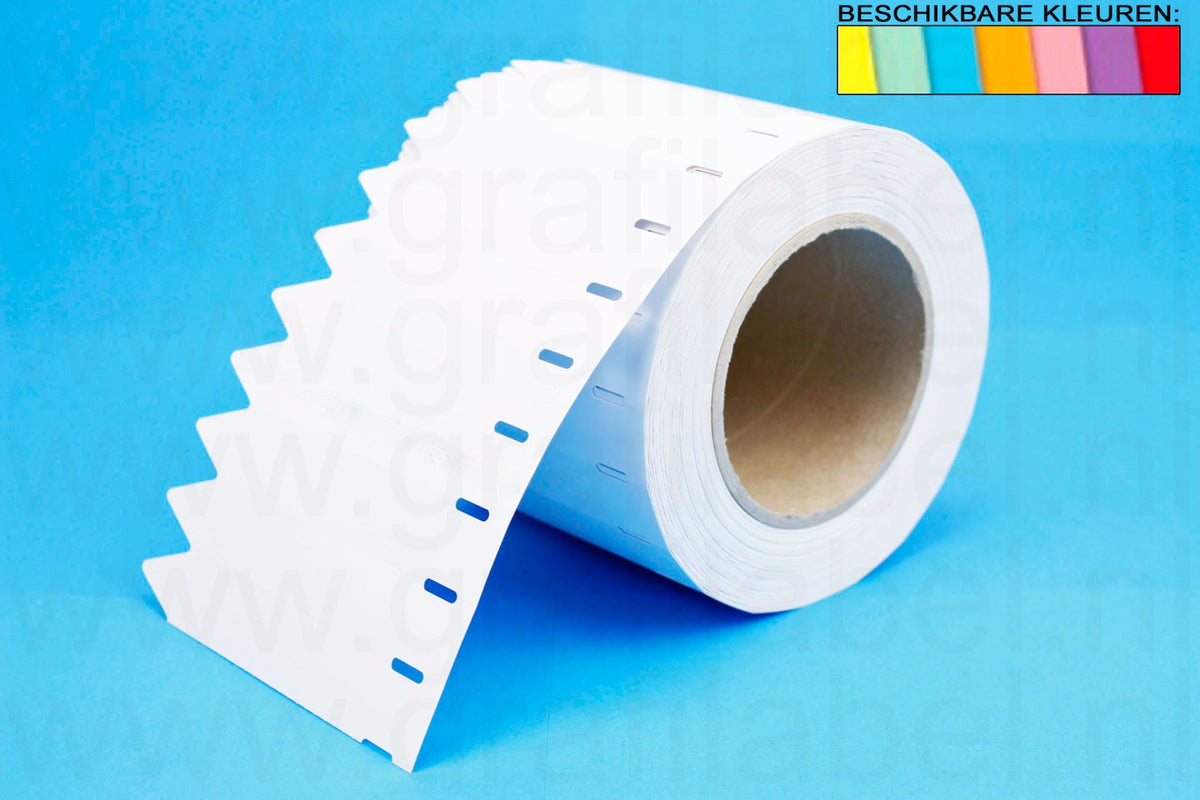 Gekleurd Steeketiket / Plantenlabel PVC350µ - 12 x 2,5cm 