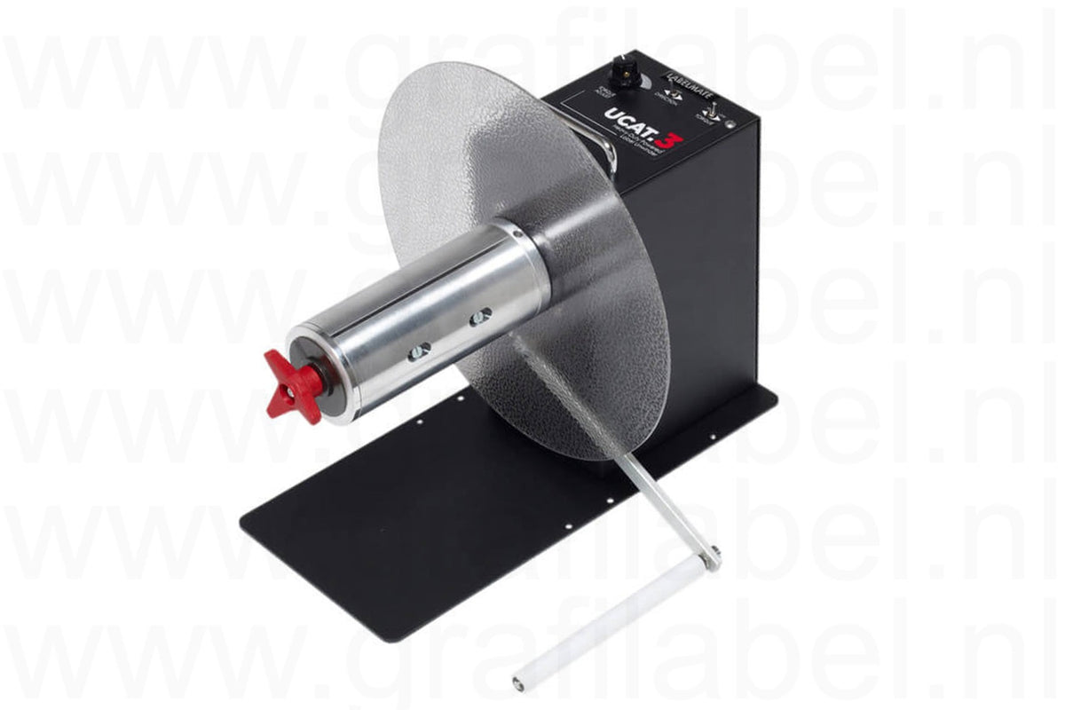 Etiketten afwikkelaar / unwinder U-CAT-3-CHUCK (met tension arm)