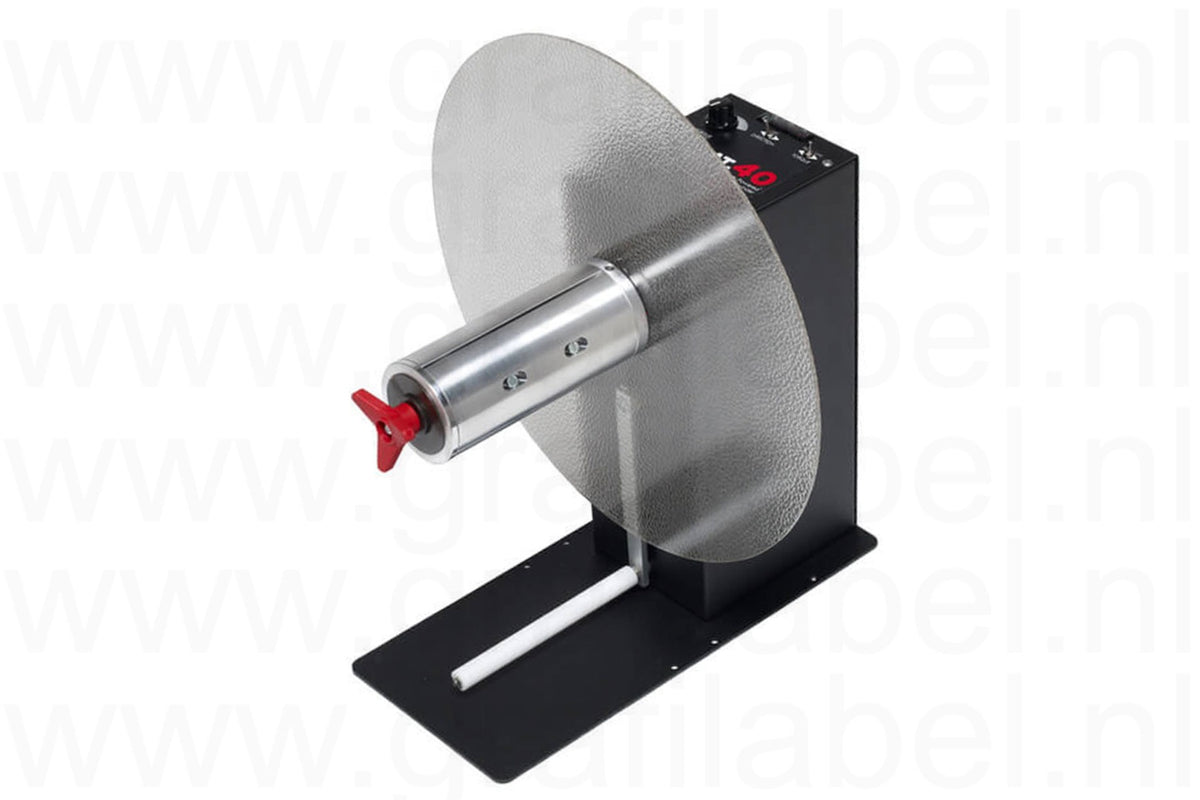 Etiketten afwikkelaar / unwinder U-CAT-40 (met tension arm)