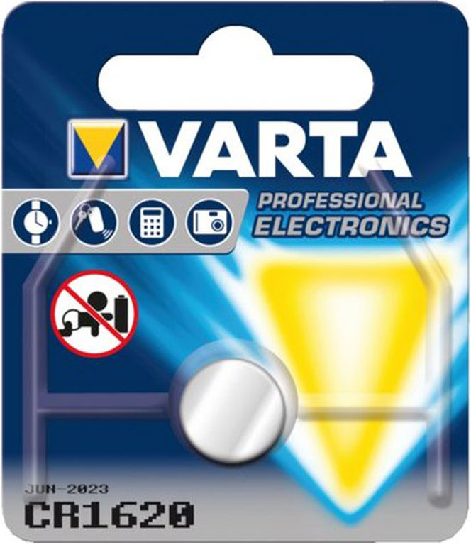 Batterij Varta knoopcel lithium 3V CR1620 1-pack
