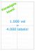 Verzendetiket / Pakketlabel 105x148,5mm - 4 labels per vel - doos à 1.000 vel